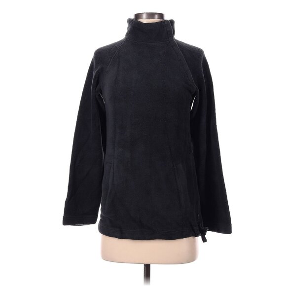 Armani Jeans Sweaters - Armani Jeans Black Fleece Sweater Jacket Size 4 Made in Italy